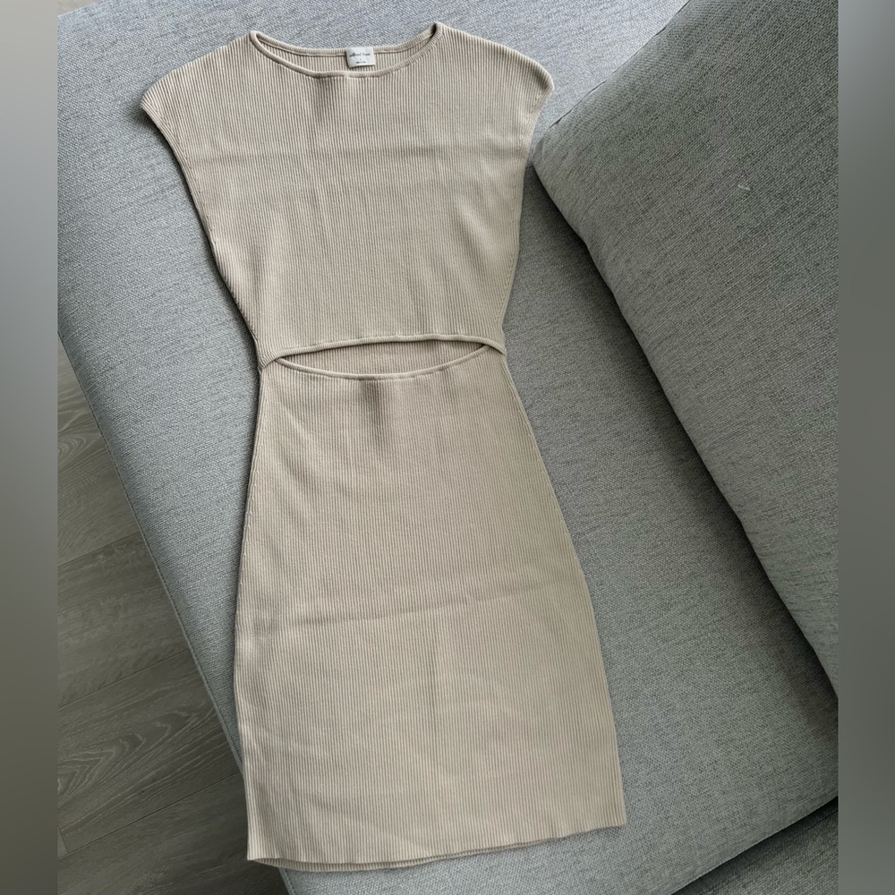 Aritzia Cut-Out knit Mini Dress
